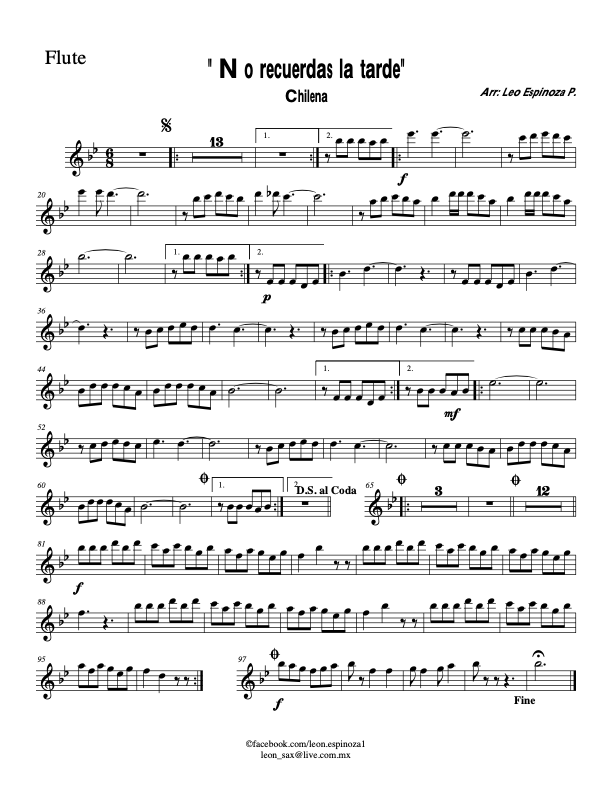 La imagen puede contener una previsualizacion de una partitura